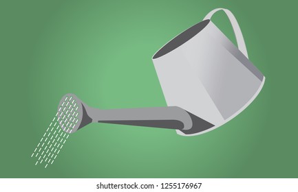 Watering Can isolated - simple element - vector illustration