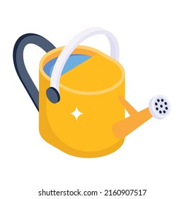 A watering can isometric icon download 

