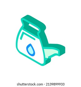 watering can isometric icon vector. watering can sign. isolated symbol illustration