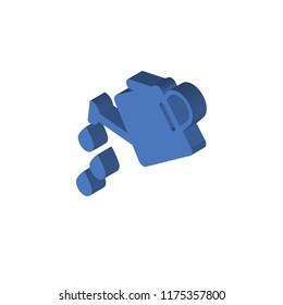 Watering Can isometric left top view 3D icon