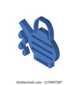 Watering can isometric left top view 3D icon