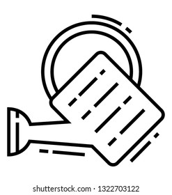 Watering can line icon 