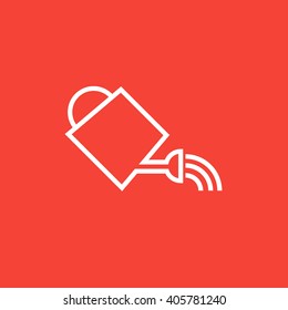 Watering can line icon.
