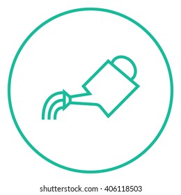 Watering can line icon.