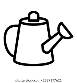 Watering can line icon. Container vector illustration isolated on white. Garden tool outline style design, designed for web and app. Eps 10