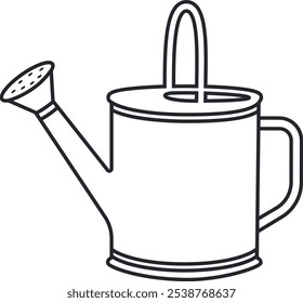 Watering can line icon. Gardening tool