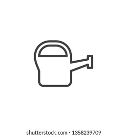 Watering can line icon. linear style sign for mobile concept and web design. outline vector icon. Irrigation symbol, logo illustration. Pixel perfect vector graphics