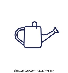 watering can line icon on white