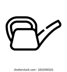 Das Bewässern kann eine Linie Icon Vektorgrafik. Wasserzeichen kann signieren. isoliertes Kontursymbol