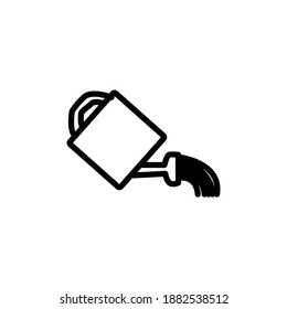 ilustración vectorial de icono de línea de riego