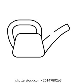 watering can line icon vector. watering can sign. isolated contour symbol black illustration