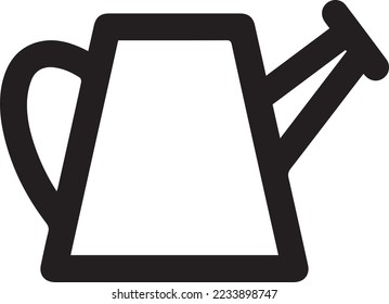 Watering can line icon for web, mobile and infographics. agriculture watering can line vector icon