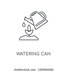 Watering Can linear icon. Watering Can concept stroke symbol design. Thin graphic elements vector illustration, outline pattern on a white background, eps 10.