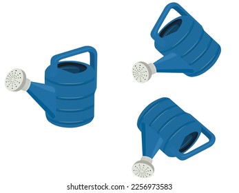 Watering can on a white background.