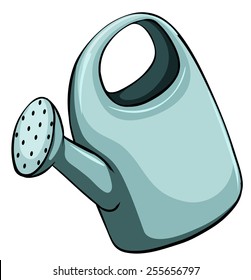 Watering can on a white background