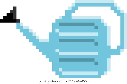 Wasserkocher kann Vektorgrafik-Bild von Pixel-Vektorgrafik