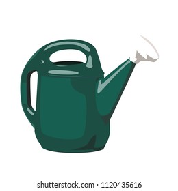 watering can realistic vector illustration isolated no background
