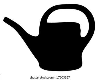 Watering can silhouette
