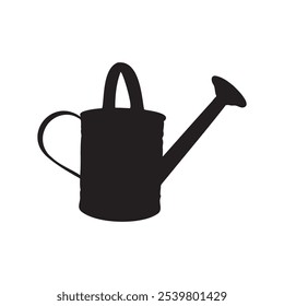 Watering can silhouette. Watering can icon. Watering can symbol.