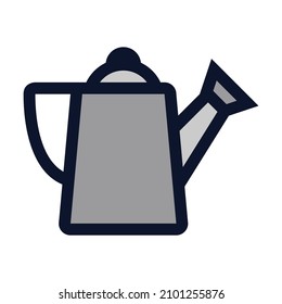 Watering Can. Icono de color del vector simple.
