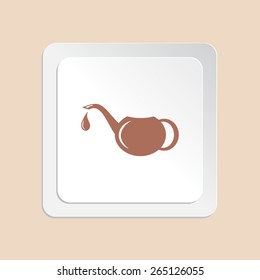 Watering can Spout vector icon 