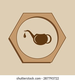 Watering can Spout vector icon 