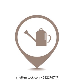 Watering can Spout vector icon 