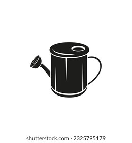 Watering Can Sprayer Vector Clip Art Design. Illustration Colored Bucket With Handle. Colored Bucket With Bundle With White Background.