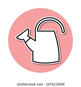 watering can sticker icon. Simple thin line, outline vector of Sprinkler icons for ui and ux, website or mobile application