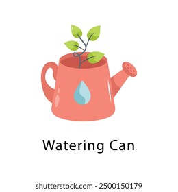 Watering Can Vector Flat Icon Design illustration Symbol on White background EPS 10 File 