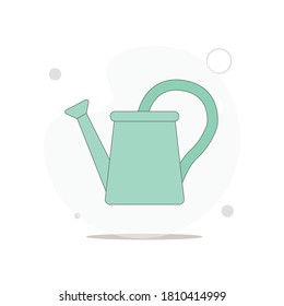 el riego puede vectorial ilustración plana en blanco