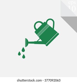 Watering can vector icon.