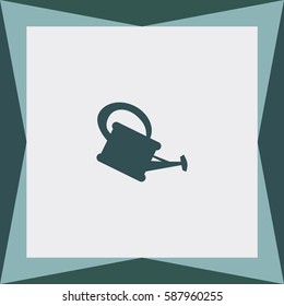 Watering Can Vector Icon.
