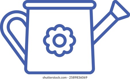 Watering Can vector icon. Can be used for printing, mobile and web applications.