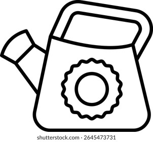 Watering can vector icon. Can be used for printing, mobile and web applications.