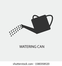Watering can vector icon illustration sign