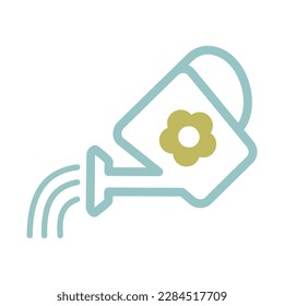Watering can vector icon. Irrigation symbol. Graph symbol for agriculture, garden and plants web site and apps design, logo, app, UI