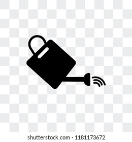 Watering Can vector icon isolated on transparent background, Watering Can logo concept
