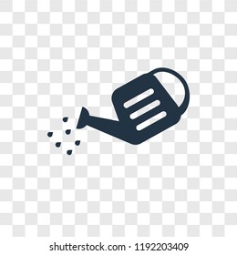 Watering can vector icon isolated on transparent background, Watering can transparency logo concept