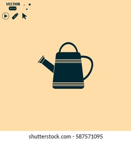 watering can vector icon stock vector illustration flat design