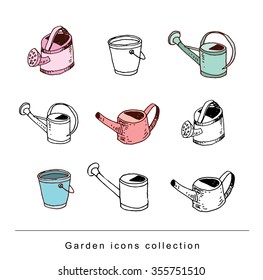  watering can, vector illustration.