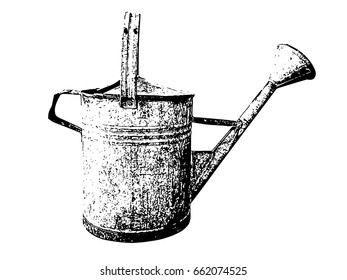Watering can vector illustration