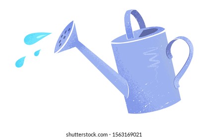 Watering can vector illustration isolated on white background.
