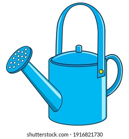 Watering can vector illustration,
isolated on white background.Top view