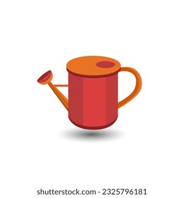 Ilustración de vectores, diseño de imágenes prediseñadas para vectores de pistolas de rociado. El Agua Puede Ser Diseñada Por Un Sprayer De Agua. Cubo De Vector Colorado Con Paquetes De Fondo Blanco.