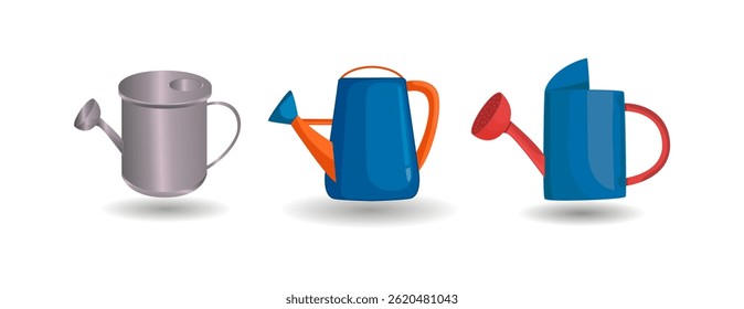 Watering Can Vector Illustration, Spray Gun Vector Clip Art Design.