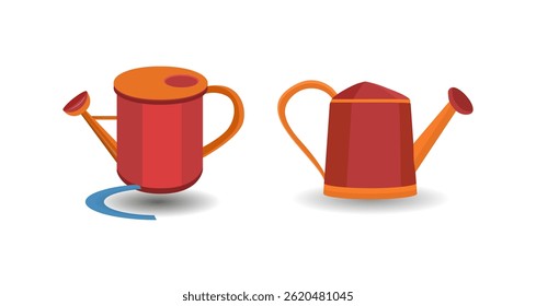 Ilustración vectorial de la lata de riego, diseño de arte de Clip de Vector de pistola de pulverización.