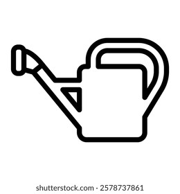 Watering Can Vector Line Icon Design