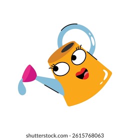 Watering can vector Sticker. Eps 10 file