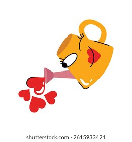 Watering can vector Sticker. Eps 10 file